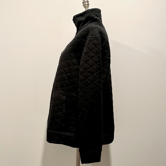 Modern Canvas Black Quilted Snap Button Pullover Size XXL - Picture 4 of 6